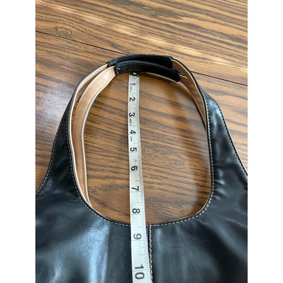 Nine West black cream zippered and snap bag with initial R - Picture 8 of 11